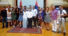 20 July 2016 UK and US students visit the National Assembly 